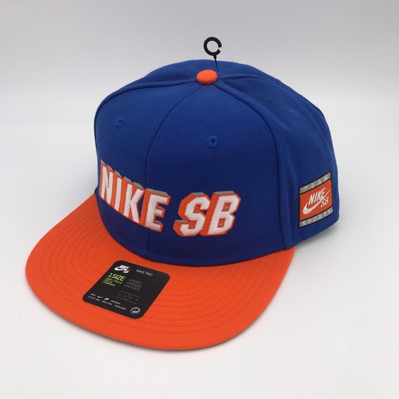 Nike Other - NEW Nike SB SnapBack Hat Blue / Orange